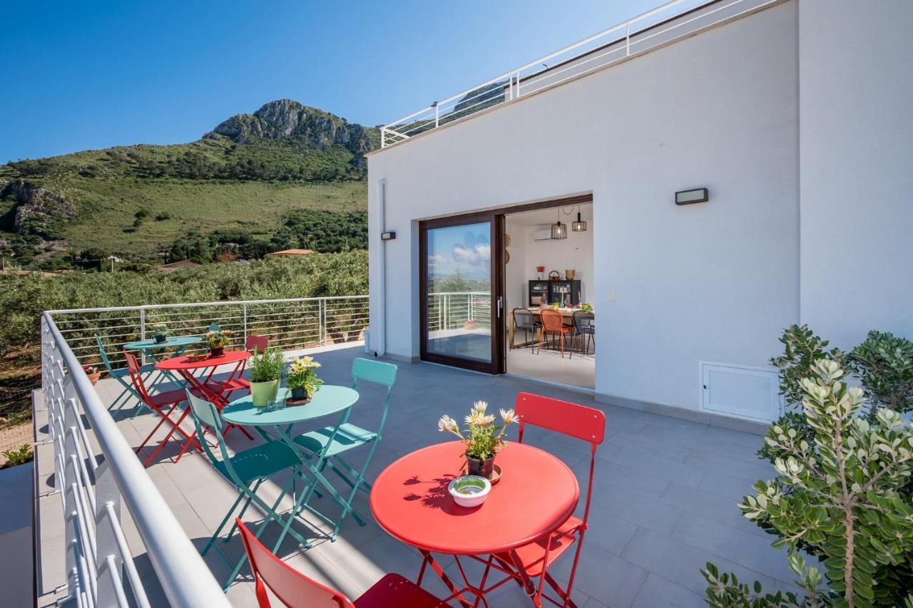 Villa Maria Con Piscina E Vista Mare Castellammare del Golfo Bagian luar foto