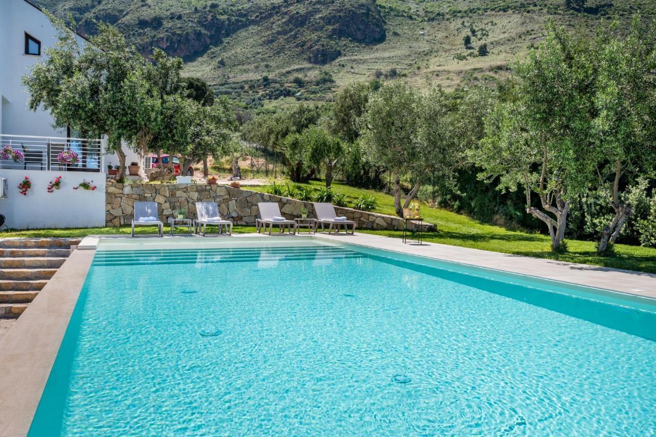 Villa Maria Con Piscina E Vista Mare Castellammare del Golfo Bagian luar foto