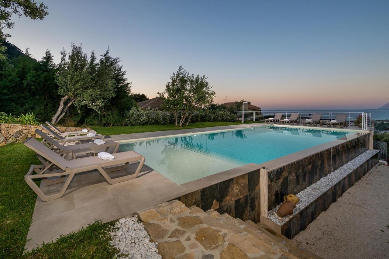 Villa Maria Con Piscina E Vista Mare Castellammare del Golfo Bagian luar foto