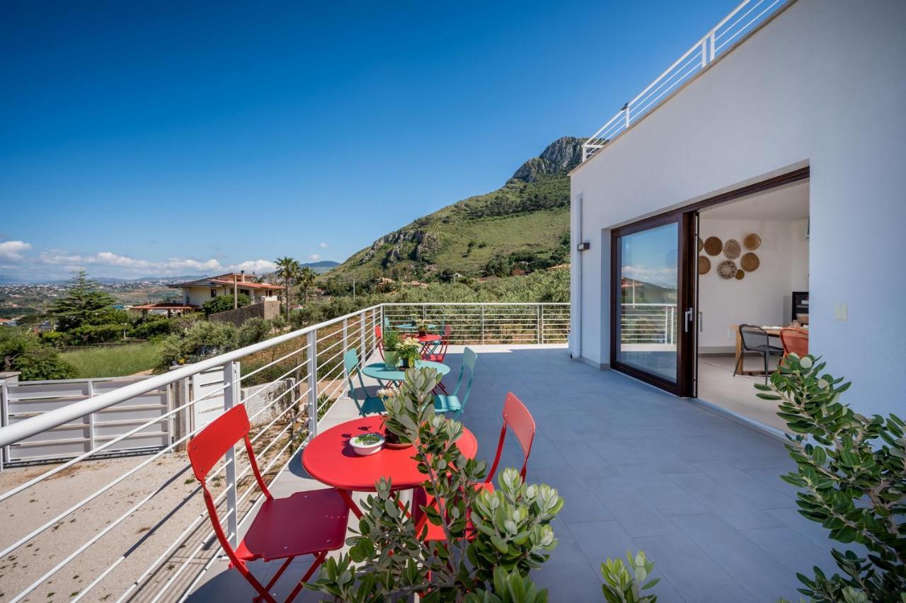 Villa Maria Con Piscina E Vista Mare Castellammare del Golfo Bagian luar foto
