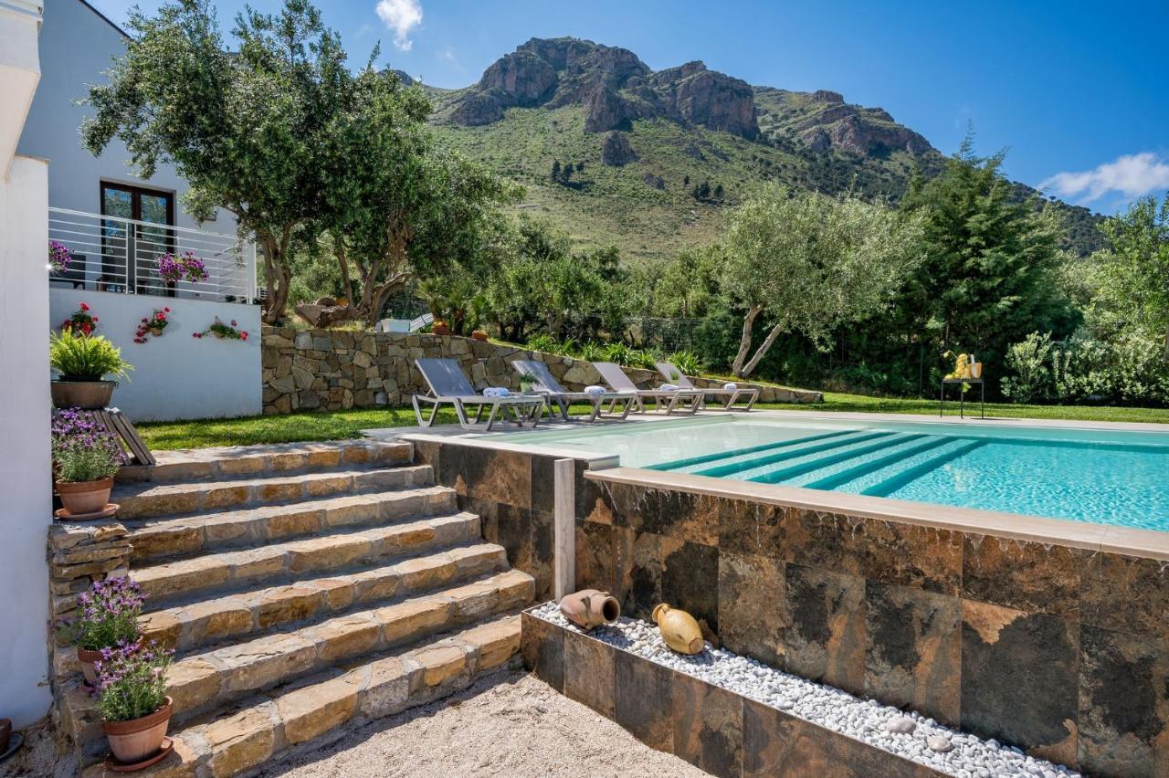 Villa Maria Con Piscina E Vista Mare Castellammare del Golfo Bagian luar foto