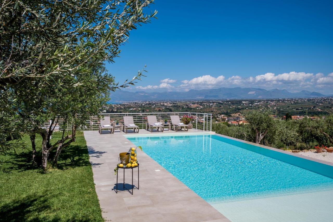 Villa Maria Con Piscina E Vista Mare Castellammare del Golfo Bagian luar foto